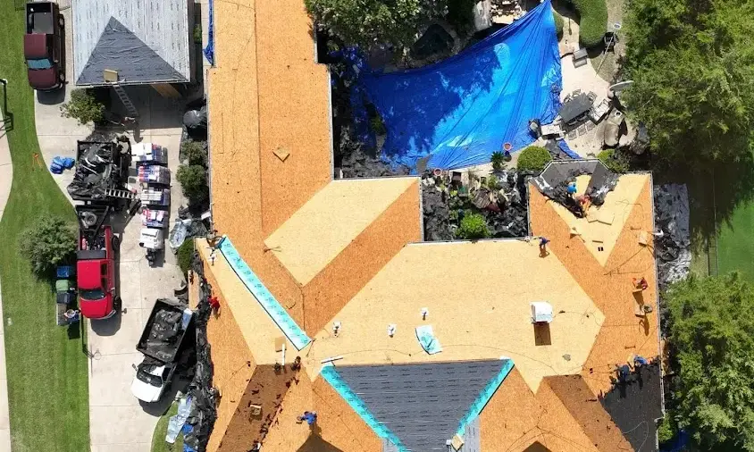 Professional Metal Roof Repair being performed in Peppermill Village
